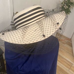 Church Hat Black stripes